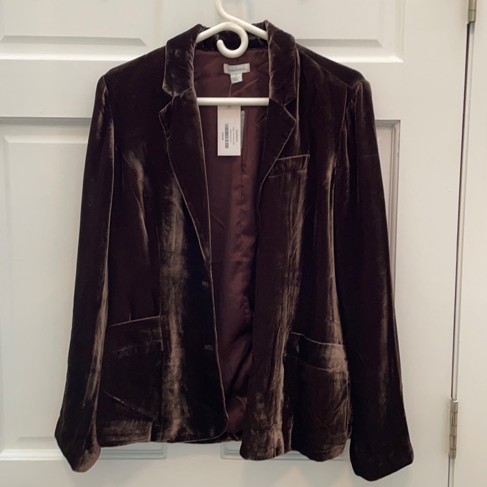 Brand new, Sundance velour blazer